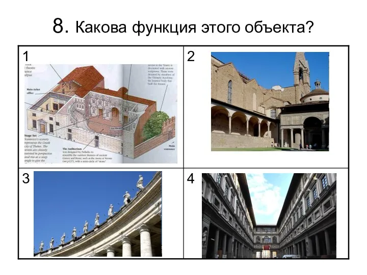 8. Какова функция этого объекта?