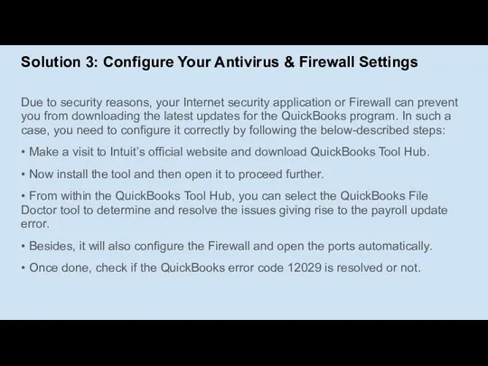 Solution 3: Configure Your Antivirus & Firewall Settings Due to security reasons,