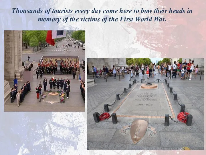 Thousands of tourists every day come here to bow their heads in