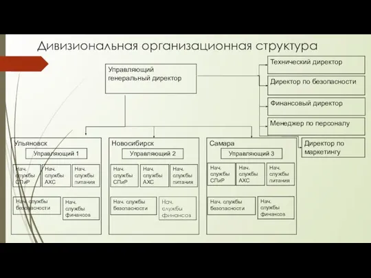 Дивизиональная организационная структура