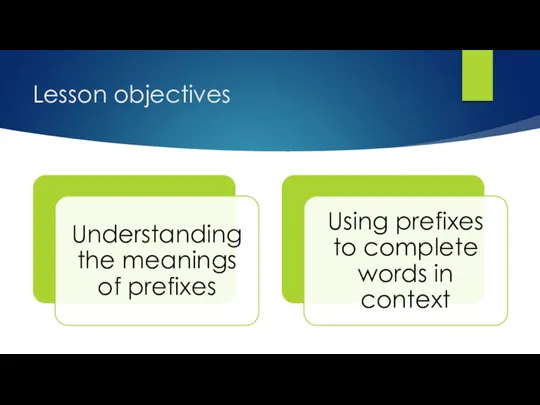 Lesson objectives