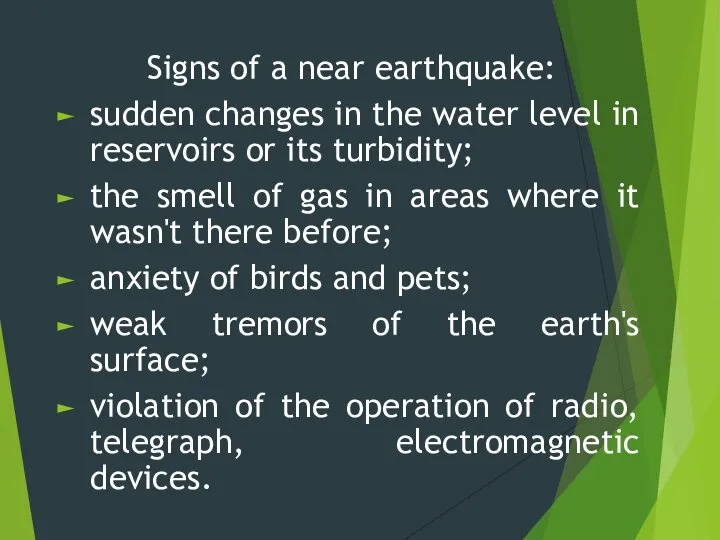 Signs of a near earthquake: sudden changes in the water level in