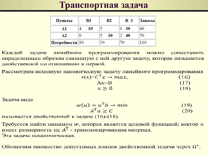 Транспортная задача