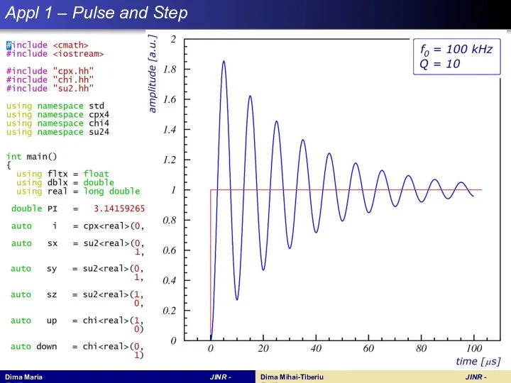 Appl 1 – Pulse and Step