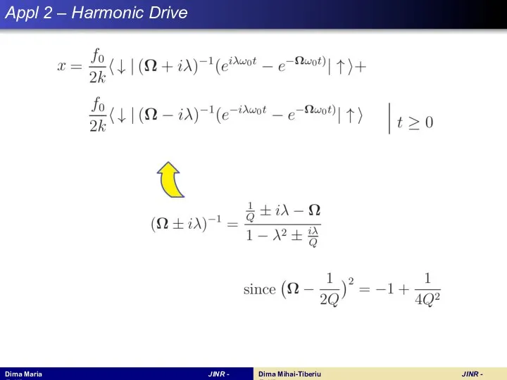 Appl 2 – Harmonic Drive