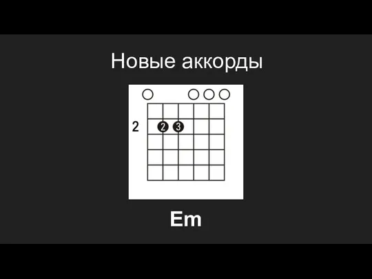 Новые аккорды Em