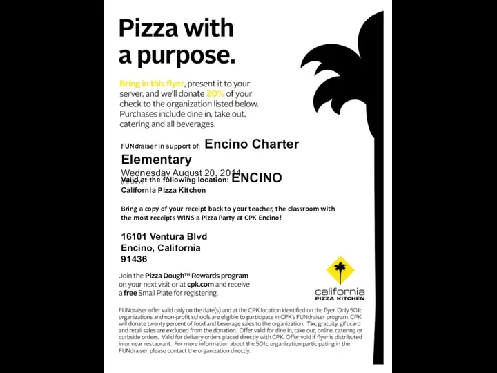 fundraiser flier Encino Charter Elem Flier 8.20.14