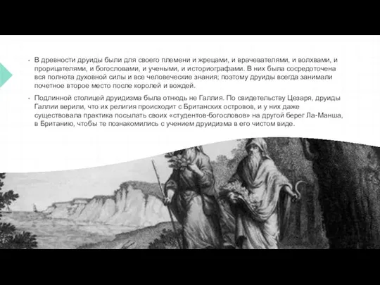 В древности друиды были для своего племени и жрецами, и врачевателями, и