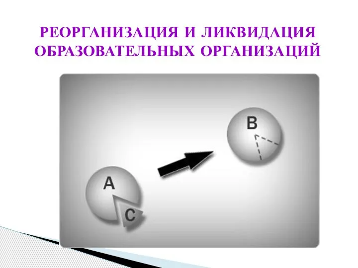 РЕОРГАНИЗАЦИЯ И ЛИКВИДАЦИЯ ОБРАЗОВАТЕЛЬНЫХ ОРГАНИЗАЦИЙ