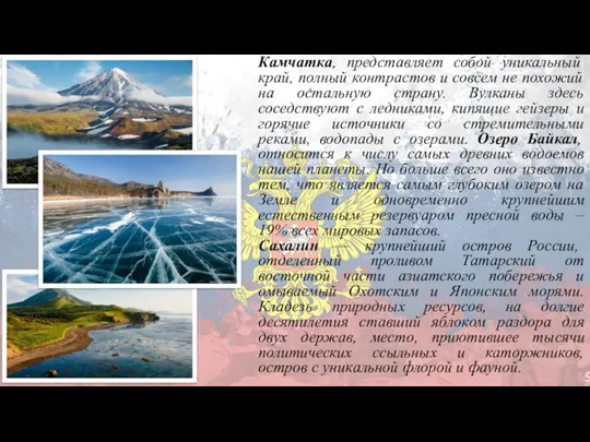 Камчатка, представляет собой уникальный край, полный контрастов и совсем не похожий на