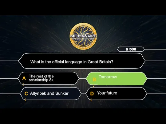 What is the official language in Great Britain?