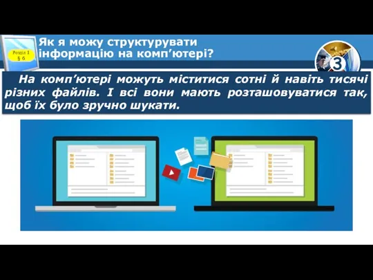 Як я можу структурувати інформацію на комп’ютері? Розділ 1 § 6 На