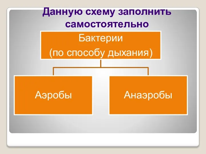 Данную схему заполнить самостоятельно