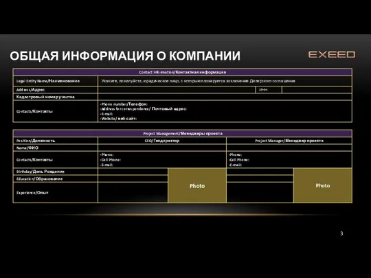 ОБЩАЯ ИНФОРМАЦИЯ О КОМПАНИИ