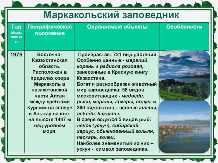 Маркакольский заповедник