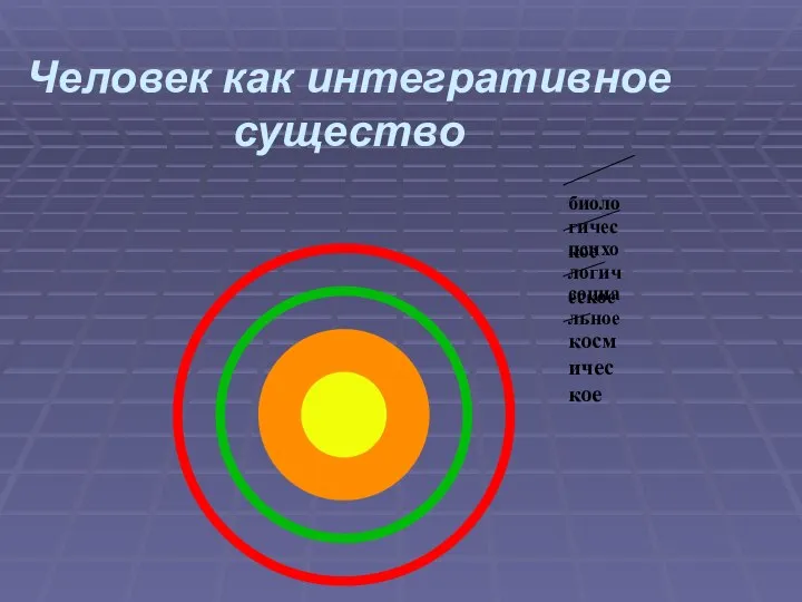 Человек как интегративное существо