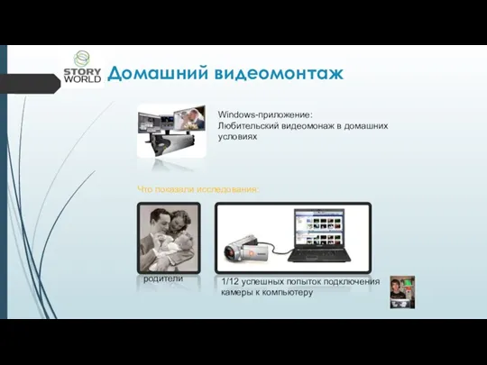 Домашний видеомонтаж Windows-приложение: Любительский видеомонаж в домашних условиях Что показали исследования: родители
