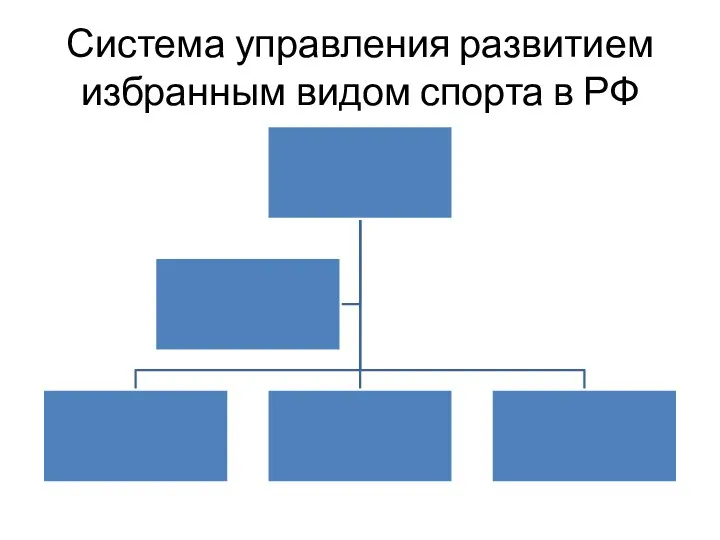 Система управления развитием избранным видом спорта в РФ