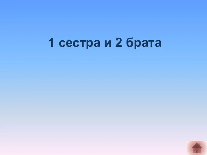 1 сестра и 2 брата