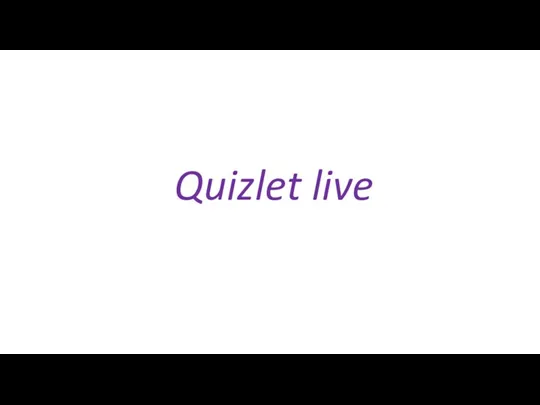 Quizlet live