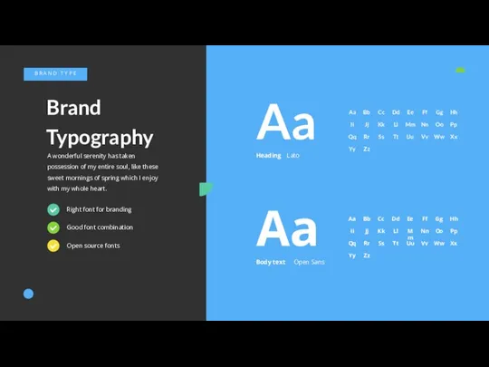 B R A N D T Y P E Brand Typography A