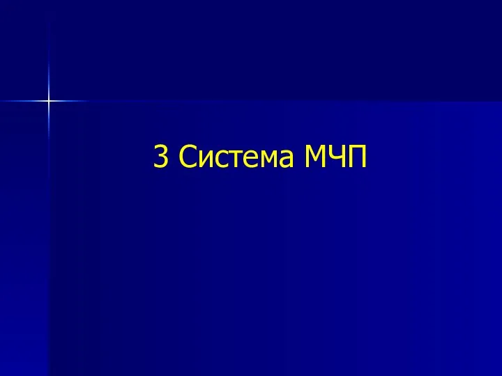 3 Система МЧП