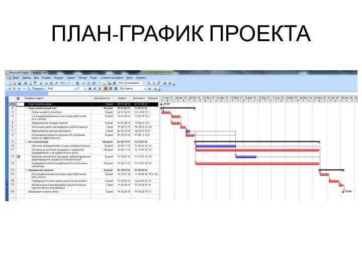 ПЛАН-ГРАФИК ПРОЕКТА