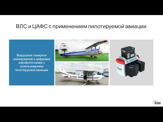 ВЛС и ЦАФС с применением пилотируемой авиации Воздушное лазерное сканирование и цифровая