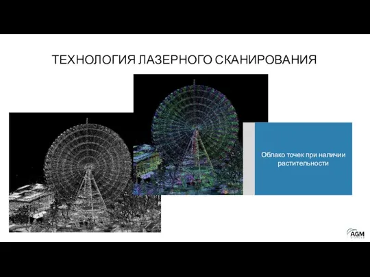 ТЕХНОЛОГИЯ ЛАЗЕРНОГО СКАНИРОВАНИЯ Облако точек при наличии растительности