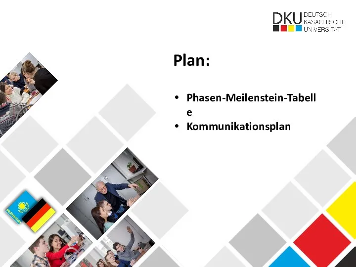 Plan: Phasen-Meilenstein-Tabelle Kommunikationsplan