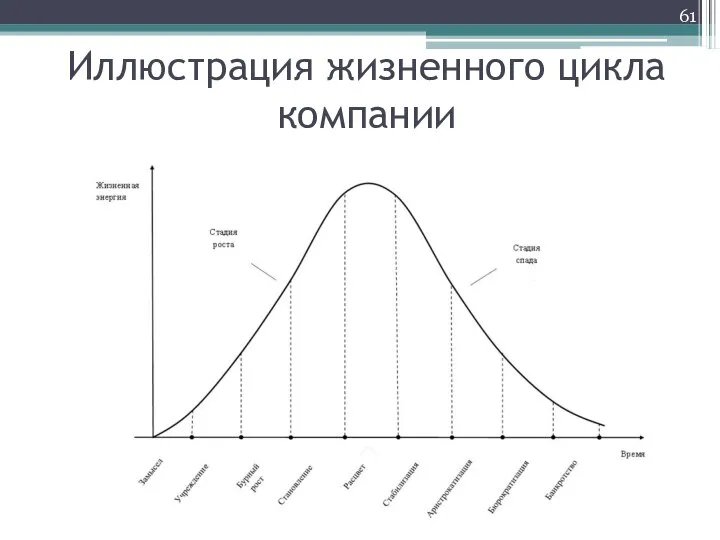 Иллюстрация жизненного цикла компании