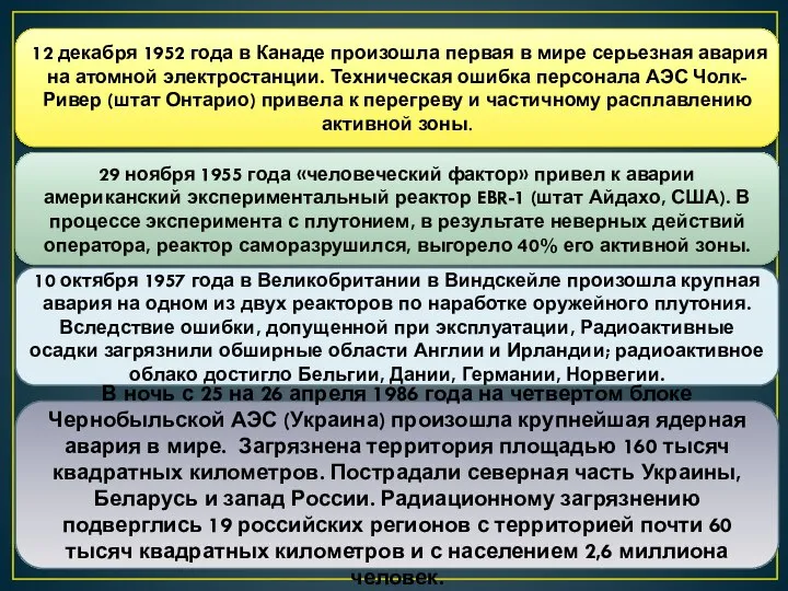 12 декабря 1952 года в Канаде произошла первая в мире серьезная авария