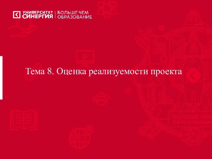 Тема 8. Оценка реализуемости проекта