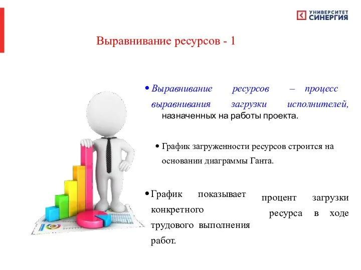 Выравнивание ресурсов - 1 Выравнивание выравнивания ресурсов загрузки – процесс исполнителей, назначенных