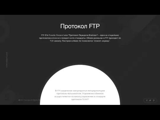 Протокол FTP FTP (File Transfer Protocol или "Протокол Передачи Файлов") - один