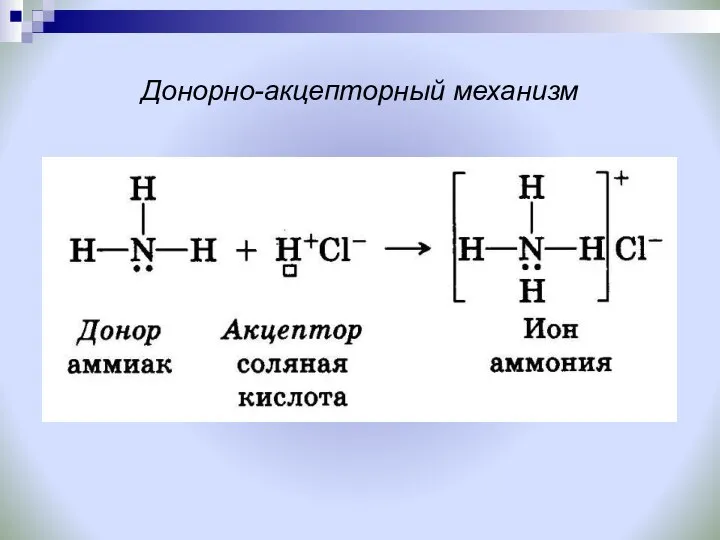 Донорно-акцепторный механизм