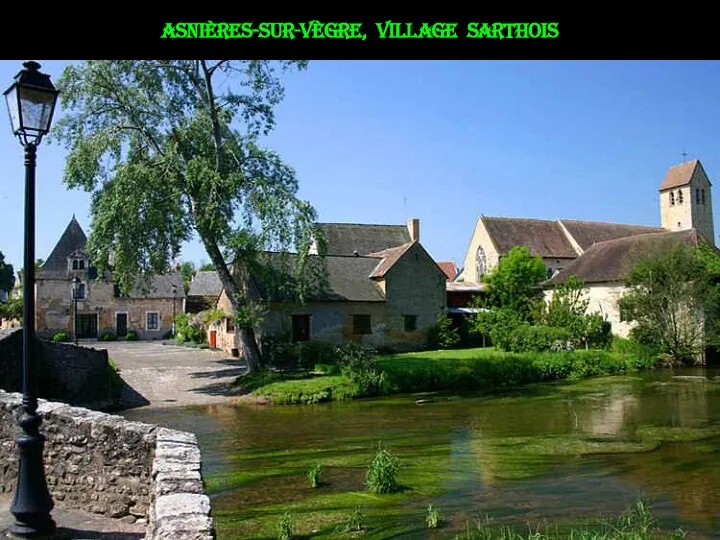 Asnières-sur-vègre, village sarthois