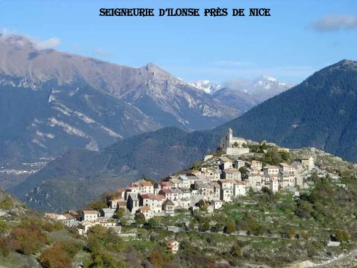 Seigneurie d’Ilonse près de Nice