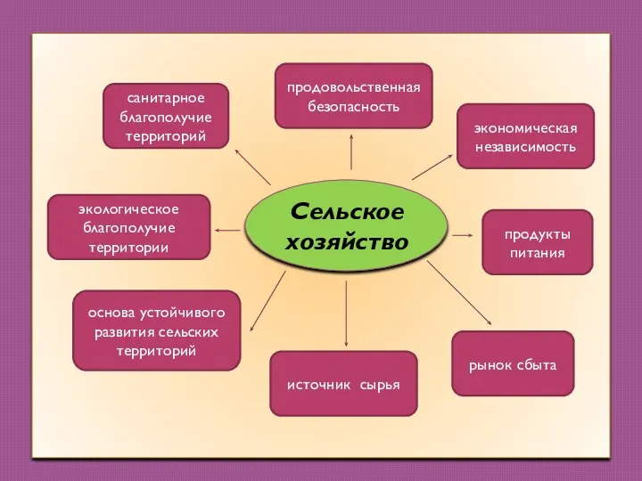 Сельское хозяйство санитарное благополучие территорий продовольственная безопасность продукты питания рынок сбыта источник