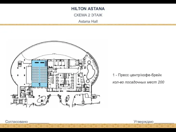 HILTON ASTANA СХЕМА 2 ЭТАЖ Astana Hall