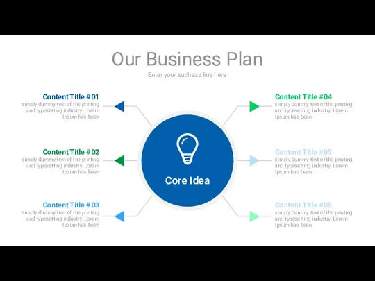 Enter your subhead line here Our Business Plan Content Title #01 simply