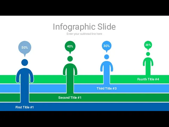 Enter your subhead line here Infographic Slide 50% 40% 30% 20% Second