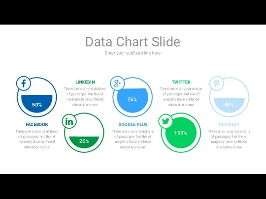 Enter your subhead line here Data Chart Slide 50% 25% 75% 100%