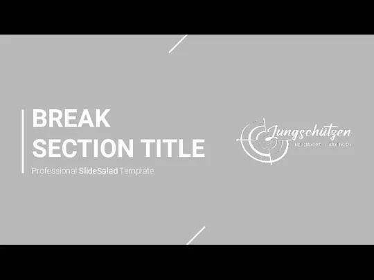 BREAK SECTION TITLE Professional SlideSalad Template