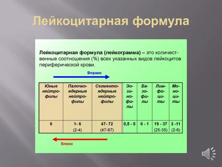 Лейкоцитарная формула