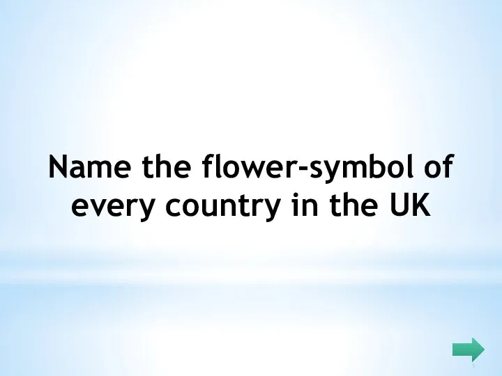 Name the flower-symbol of every country in the UK