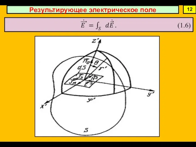 Результирующее электрическое поле 12