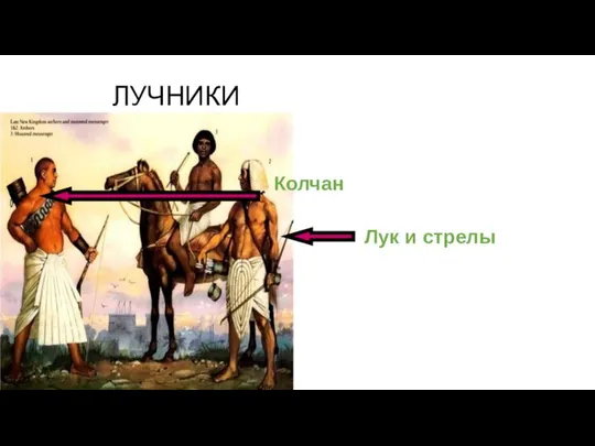 ЛУЧНИКИ Лук и стрелы Колчан