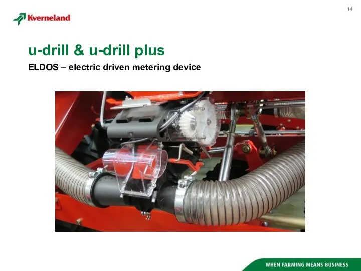 u-drill & u-drill plus ELDOS – electric driven metering device