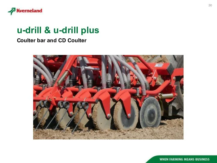 u-drill & u-drill plus Coulter bar and CD Coulter